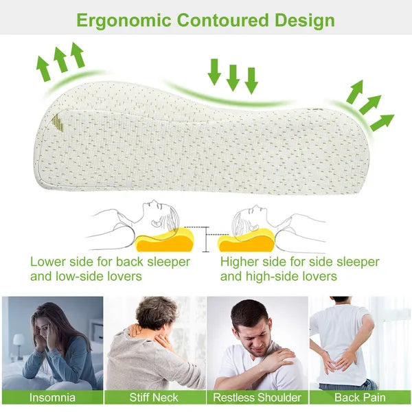 Novaira™ Orthopedic Memory Foam Cervical Pillow